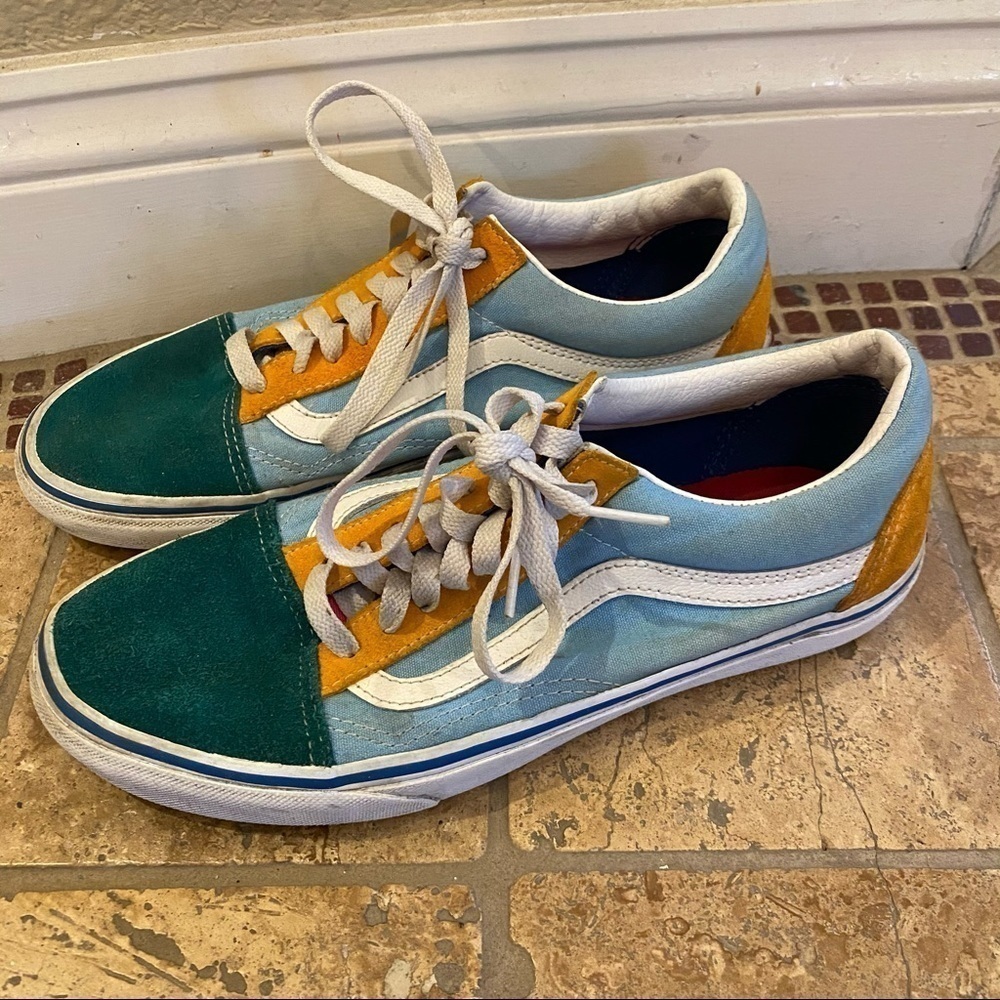 Vans Color Block Multi-Color Shoes Size 8 - image 3